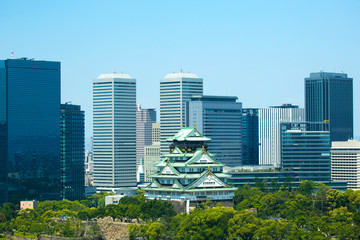 2019年5月:大阪城と周辺の町並み