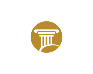 Pillar Logo Template. Column Vector illustration design 
