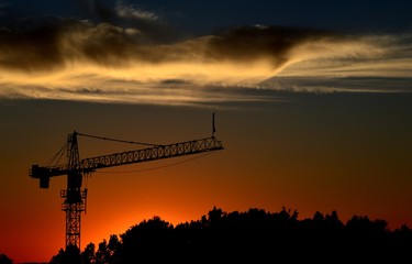Summery Dusk Impressions from Falkensee (Brandenburg) near Berlin Spandau from July 22, 2015, Germany