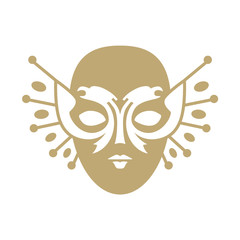 Pictogram of the Russian National Theater Award and the Golden Mask Festival. - 267205245