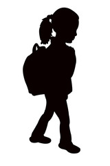 a stıdent body silhouette vector