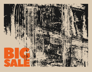 Big Sale typographical vintage style grunge poster design. Retro vector illustration.