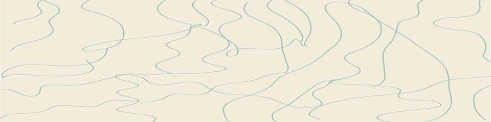 Elegant beige abstract header with hand-drawn not symmetrical thin lines.