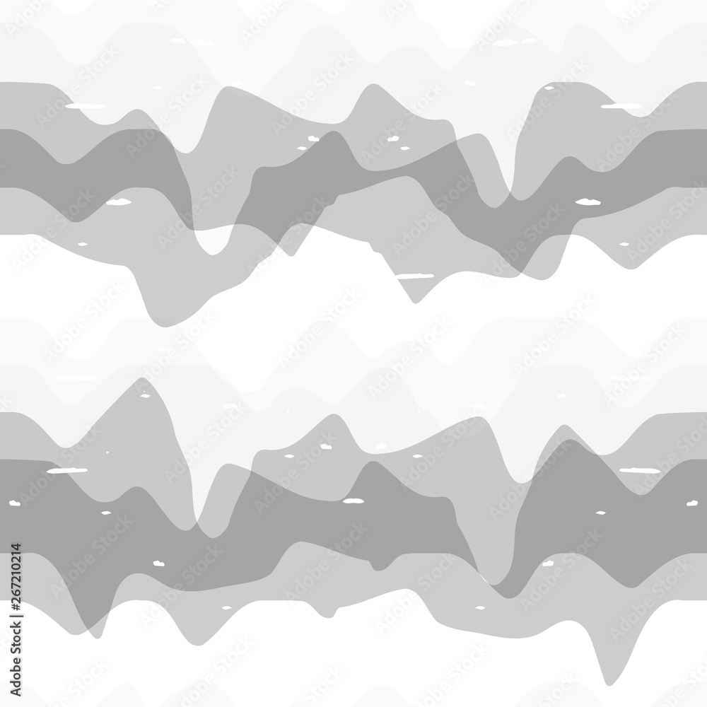 Poster abstract wavy line pattern, seamless vector geometric background.
