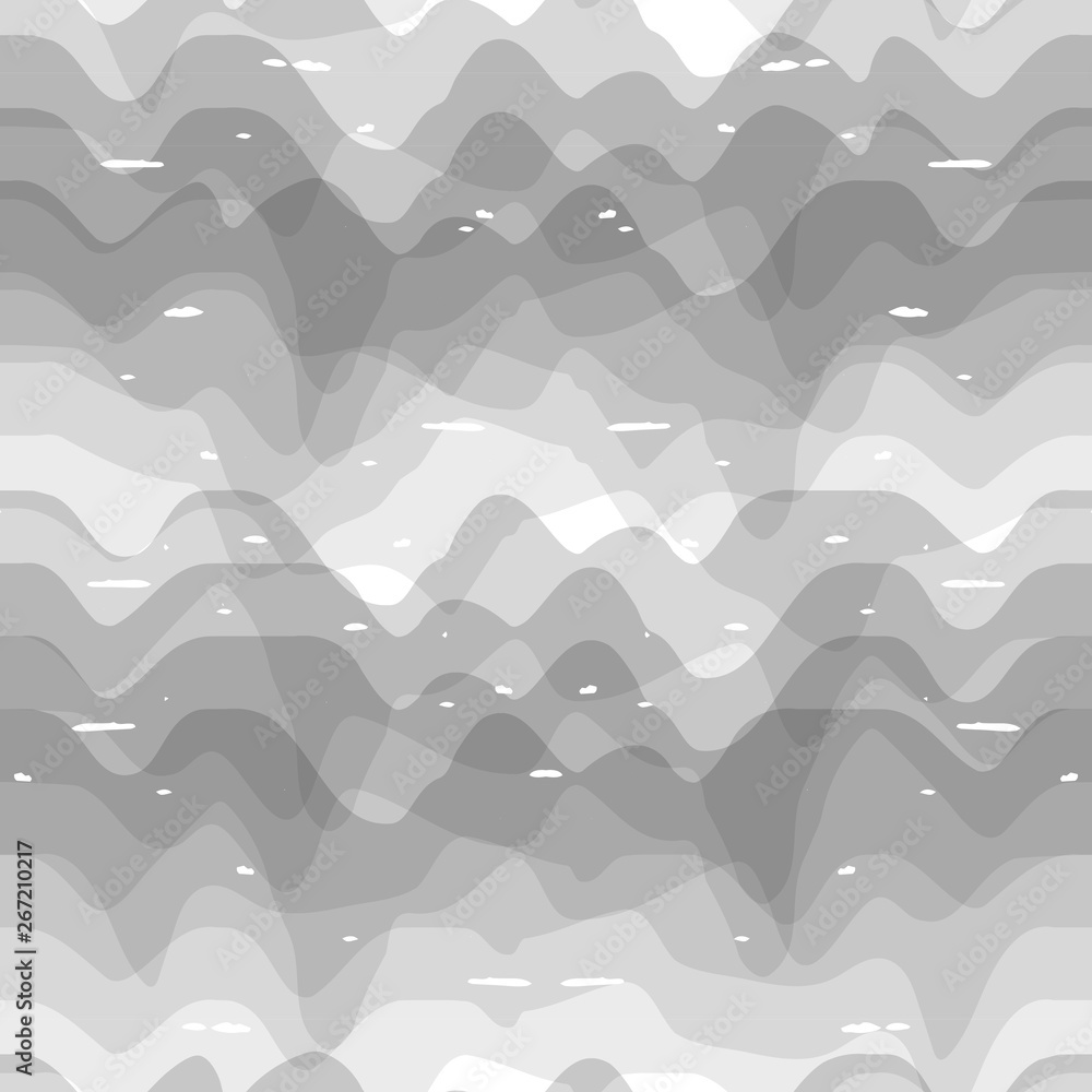 Poster abstract wavy line pattern, seamless vector geometric background.