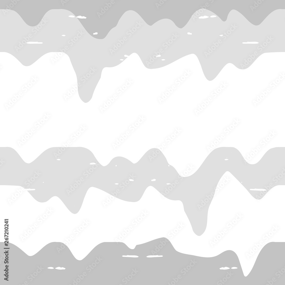 Poster Abstract wavy line pattern, seamless vector geometric background.