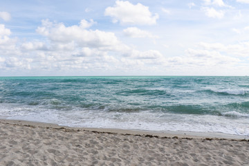 Fototapeta na wymiar Sea view from Miami beach.