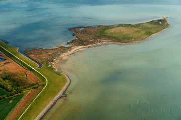 Luftbildaufnahme von der Ostseeinsel Fehmarn