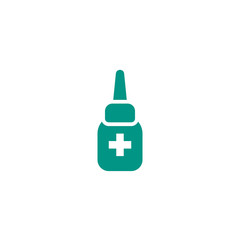iodine icon design skin hurt first aid medicine symbol. medical healthcare vector illustration