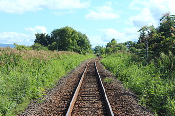 Obraz premium 留萌本線 線路