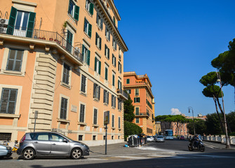 Fototapeta na wymiar Street of Rome, Italy