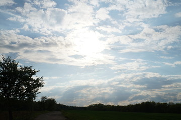 Abendhimmer im Mai - Mainstockheim