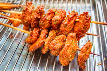 Thai fried fish cake (Tod Mun Pla), Thai food traditional.