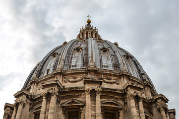 Dome of St. Peter basilica in Vatican City