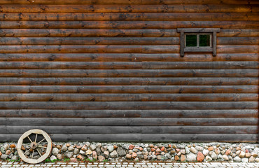 wooden log cabin wall texture wild west rural scene Texture as a background or wallpaper