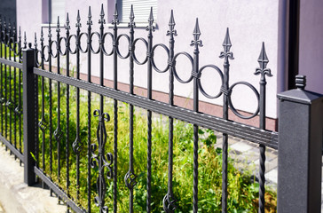 wrought iron fence