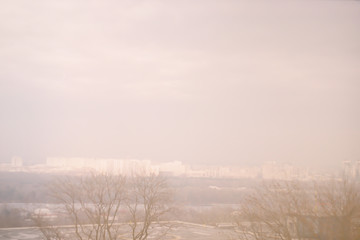 background fog city
