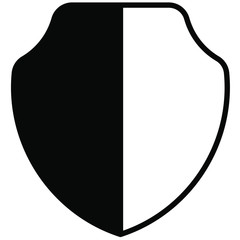 Nice Glyph Shield vector icon