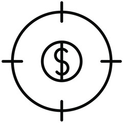 Nice Outline Target vector icon