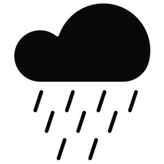 Nice Glyph Rain vector icon