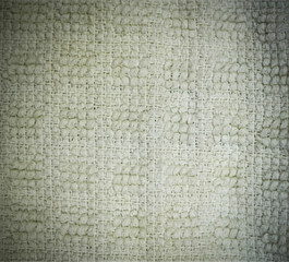 white detailed fabric terry cloth texture  with vignette close-up. background, still life.