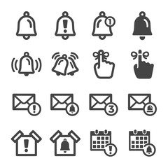 alert and reminder icon set