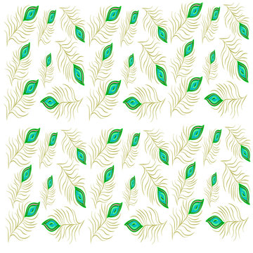 Peacock feater elements pattern.