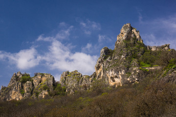 old abandoned fortress on hill top