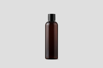 Cosmetic Plastic Bottle. Liquid container for gel, lotion, cream, shampoo, bath foam. Beauty product package.3D rendering