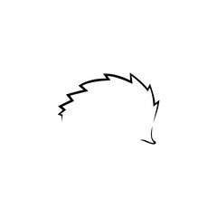 Hedgehog icon. Simple gardening element illustration