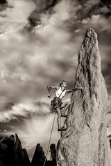 Climber on the edge.