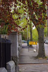 Diverted traffic sign