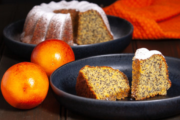 Gluten Free Orange and Almond Cake with Poppy Seeds