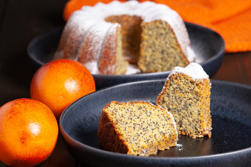 Gluten Free Orange and Almond Cake with Poppy Seeds