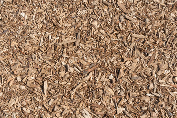 Wood chips, sawdust as a natural background