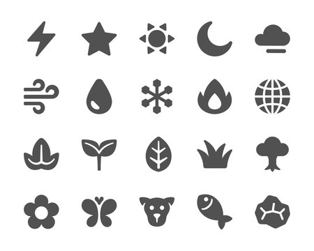 nature icon set