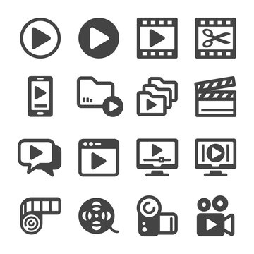Video Icon Set
