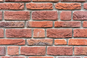 Background of old vintage dirty brick wall