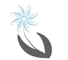 Obraz premium blue flower-1