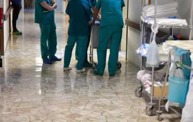 a consultation of doctors in the hospital
