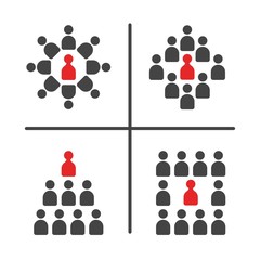 meeting and conference icon set