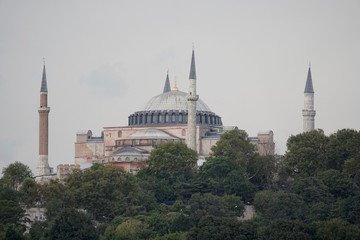 Fototapeta na wymiar Panoramablick auf die Hagia Sophia