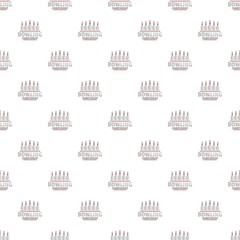 Bowling championship pattern seamless vector repeat for any web design