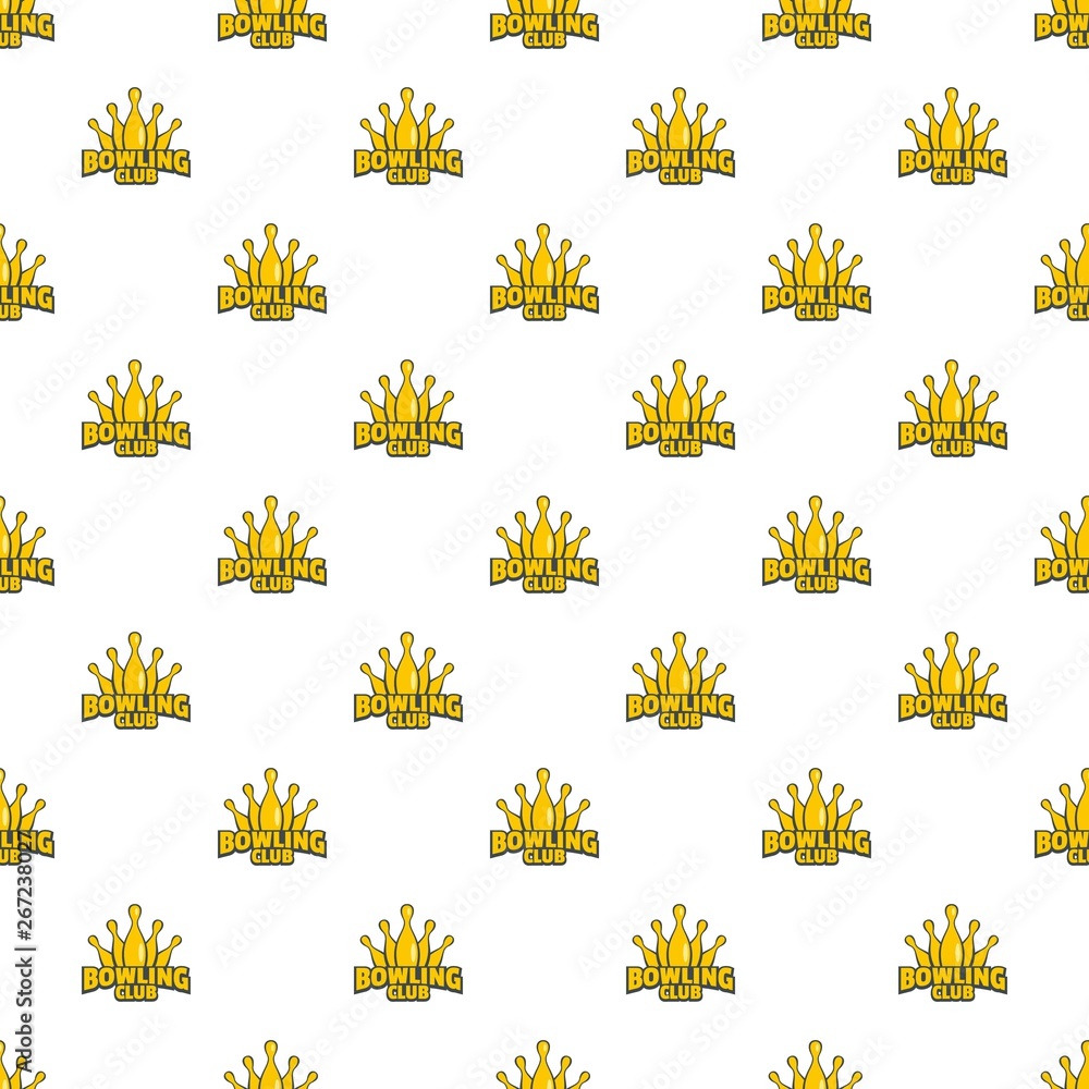 Poster bowling skittle pattern seamless vector repeat for any web design