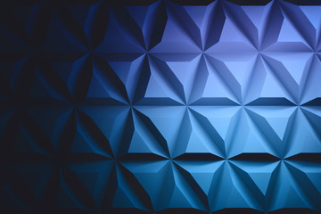 Fototapeta na wymiar Repeating geometric shapes in blue color