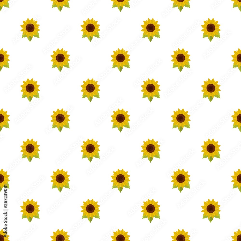 Aufkleber natural sunflower pattern seamless vector repeat for any web design