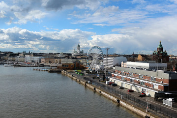Obraz na płótnie Canvas beautiful view of Helsinki from the ferry