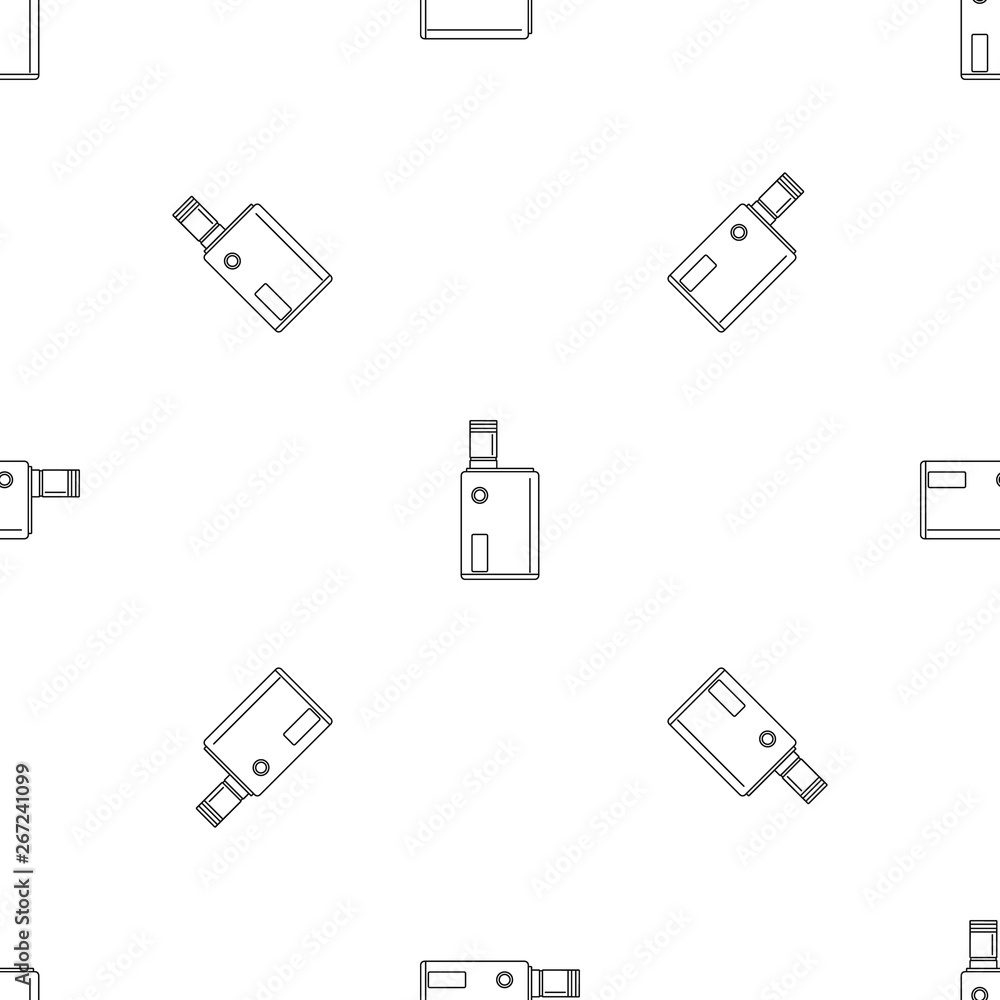 Poster vaping box pattern seamless vector repeat geometric for any web design