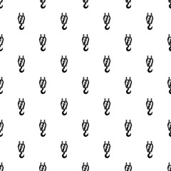 Crane hook pattern seamless vector repeat geometric for any web design