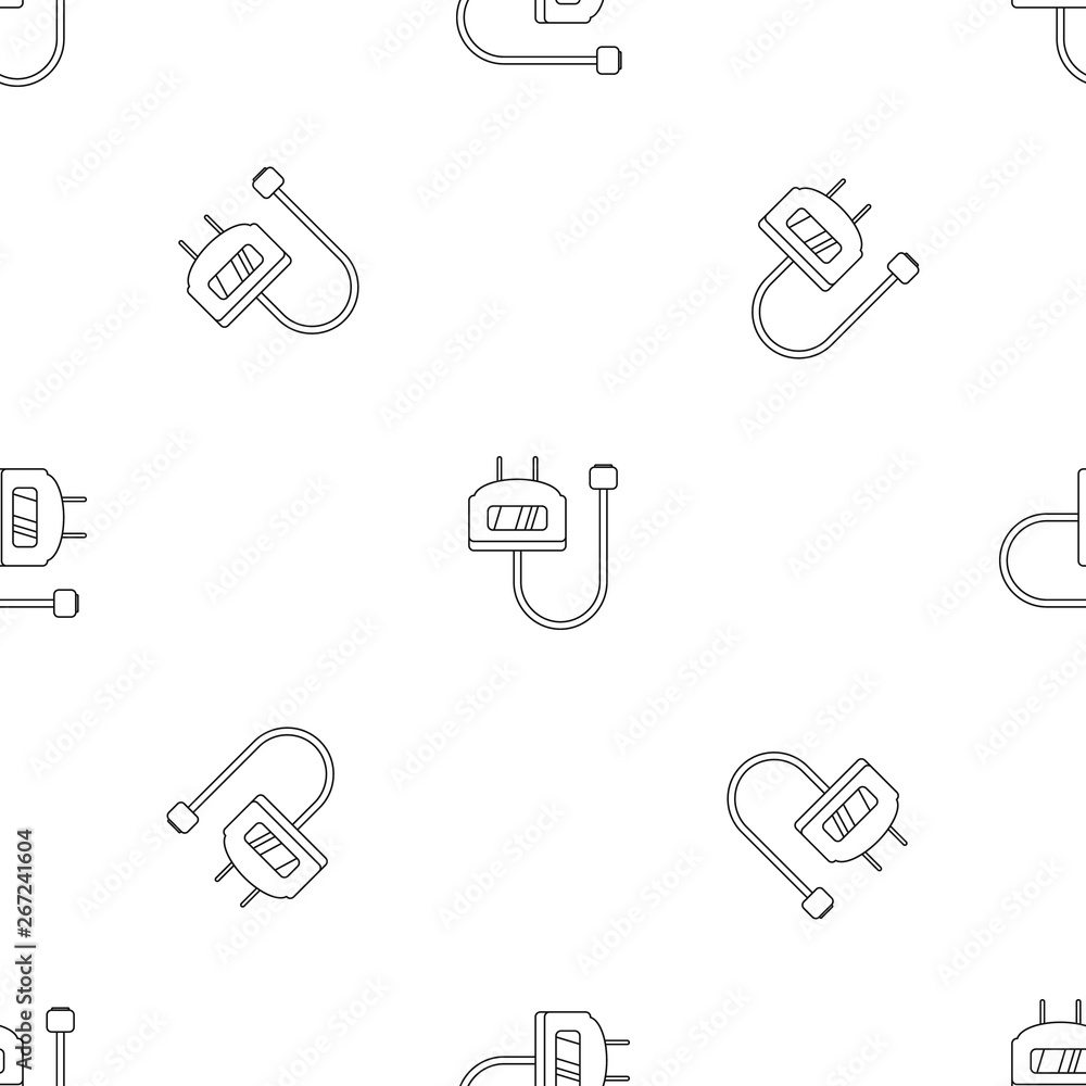 Poster charge vape set pattern seamless vector repeat geometric for any web design